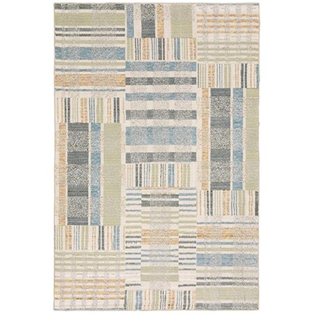 Oriental Weavers 3 ft. 3 in. x 5 ft. 2 in. Atlas 752E0 Rectangle Area RugBlue A752E0100170ST